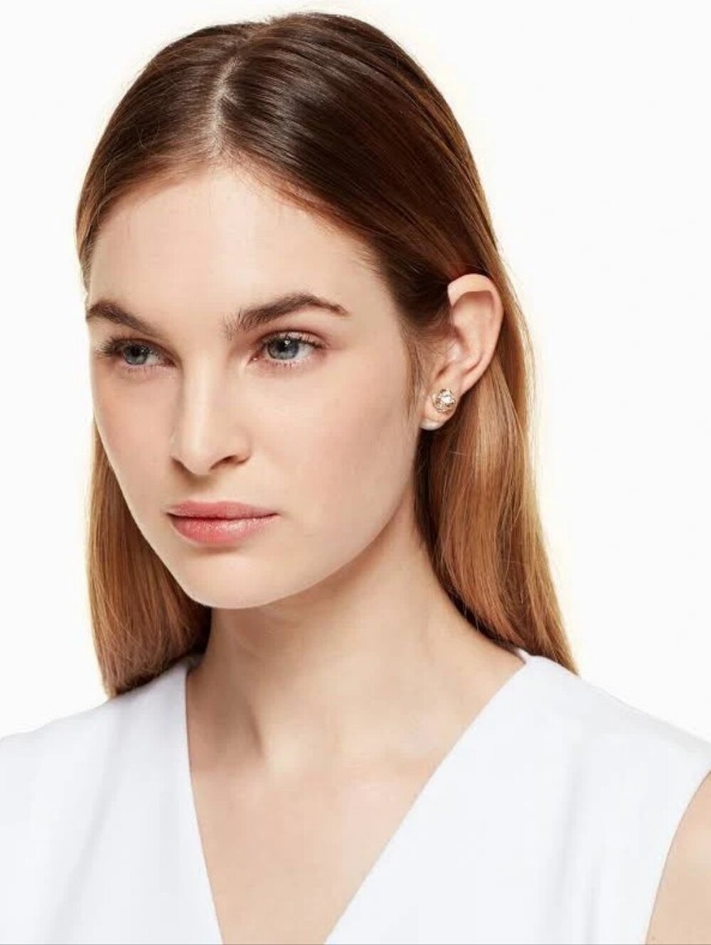 Kate Spade New York 2-in-1 Reversible Pearl & Crystal Stud Earrings NWT - Picture 4 of 5